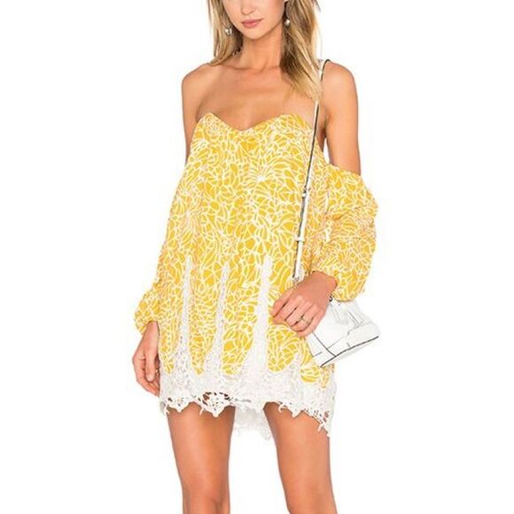 Lovers + Friends Dresses & Skirts - Lovers and Friends Fairy Dress in Mosaic Print small